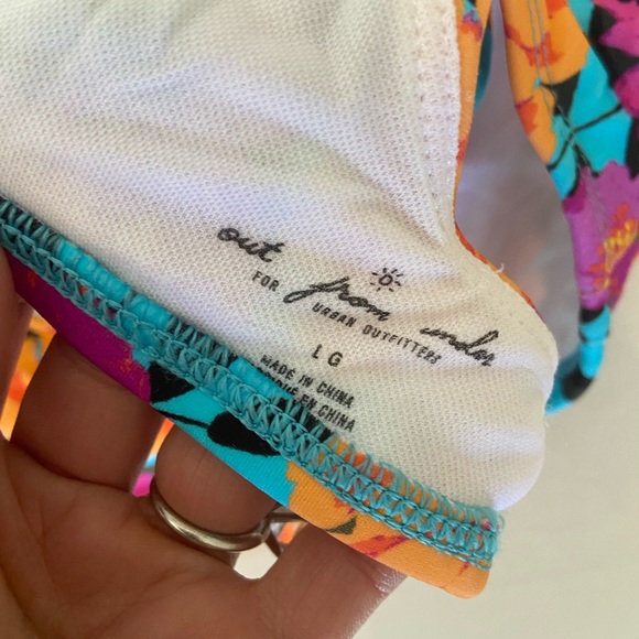 Urban Outfitters Winnie Orange Floral Bikini Top - Picture 8 of 10